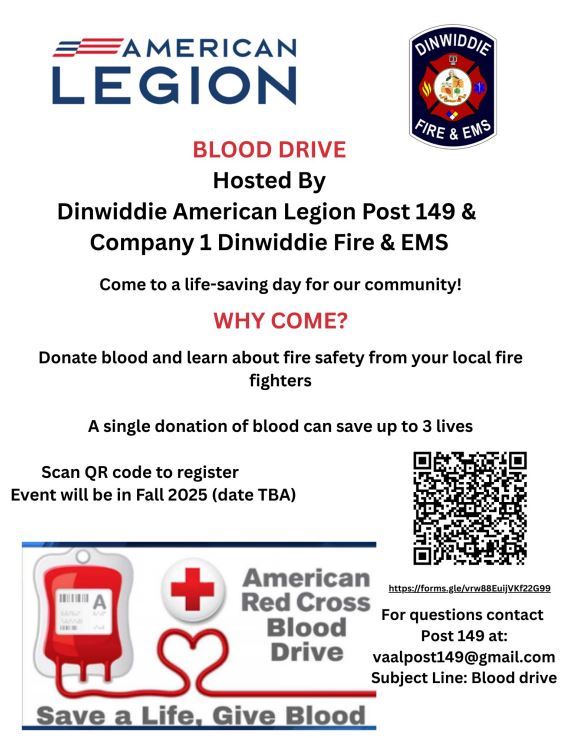 American Legion Blood Drive 2025