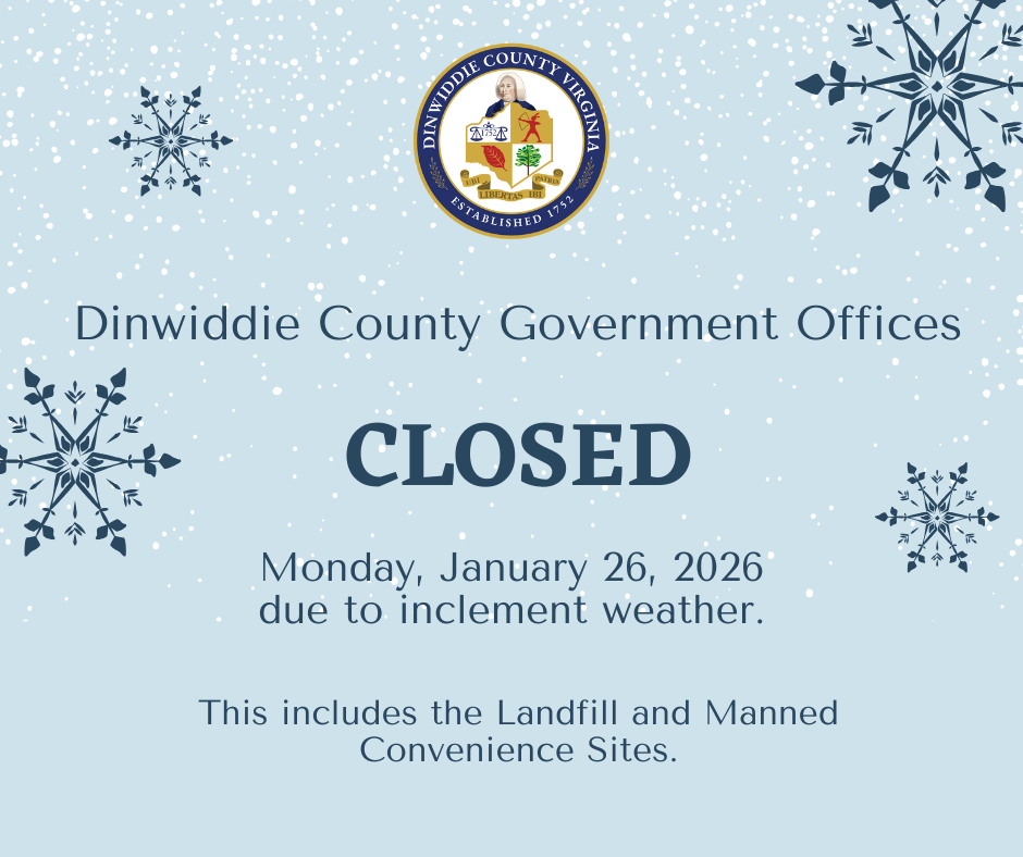 County CLOSED Monday, January 26, 2026