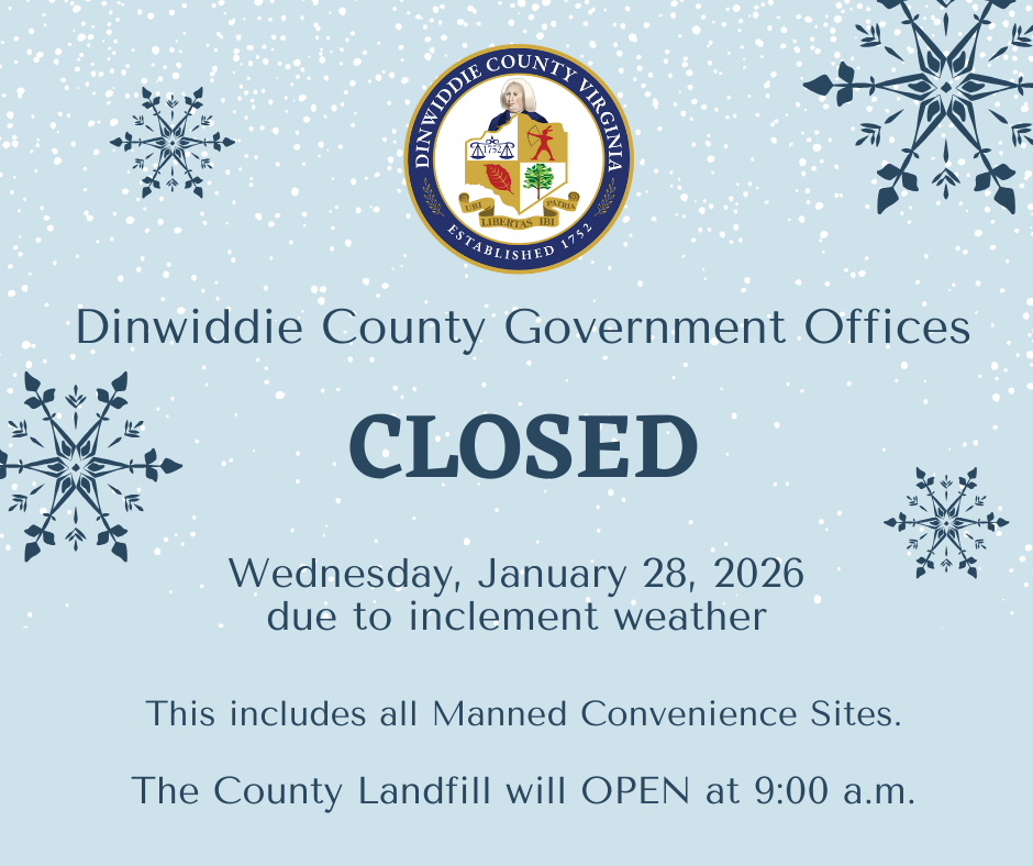 County Offices CLOSED, Wednesday, January 28, 2026