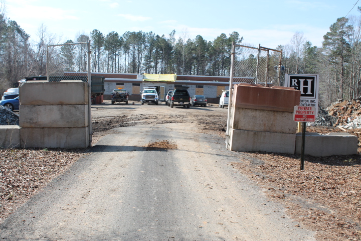 Image of one story brick building under ernovation construction