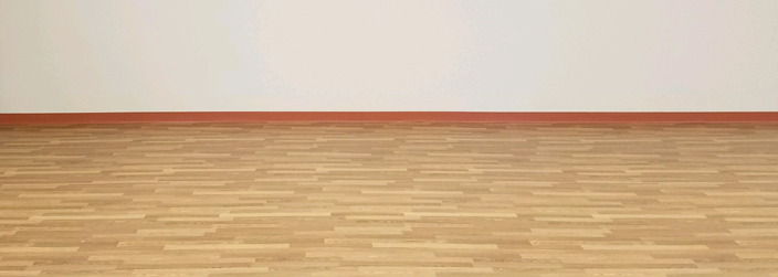 Image of a wooden floor in aerobics studio