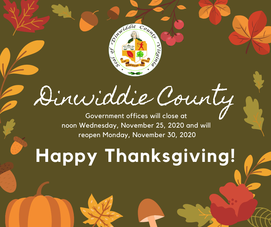 County Offices Closed for Thankgiving